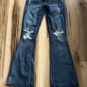 American Eagle Outfitters Dark Blue Flare Jeans